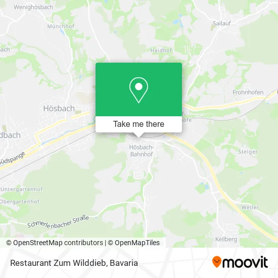 Карта Restaurant Zum Wilddieb