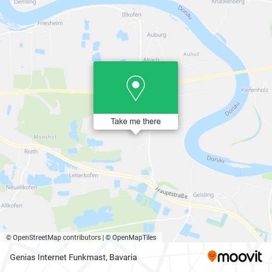 Genias Internet Funkmast map
