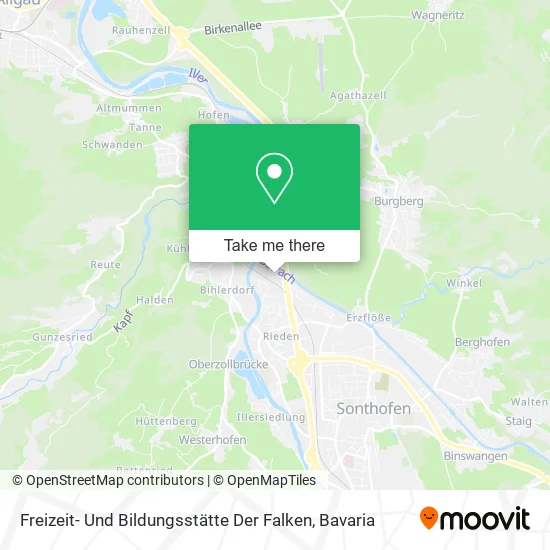 Freizeit- Und Bildungsstätte Der Falken map