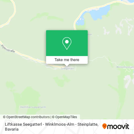 Карта Liftkasse Seegatterl - Winklmoos-Alm - Steinplatte