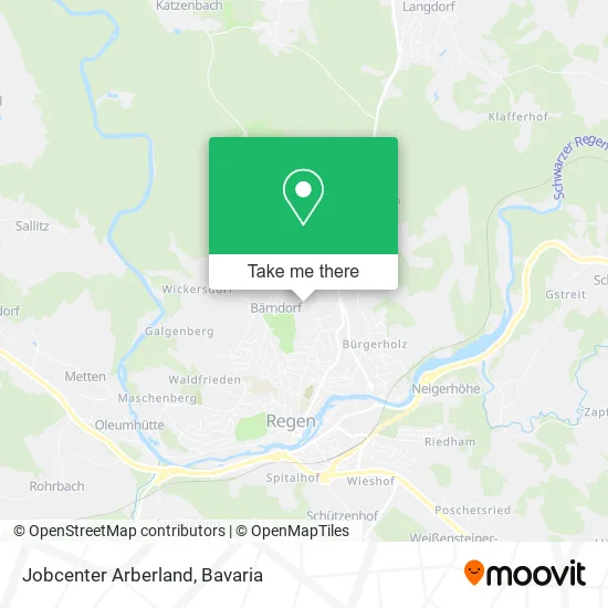 Карта Jobcenter Arberland