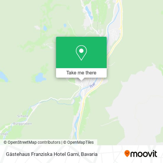 Карта Gästehaus Franziska Hotel Garni