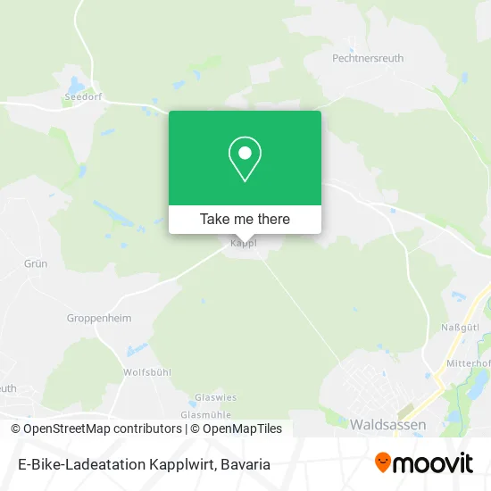 E-Bike-Ladeatation Kapplwirt map