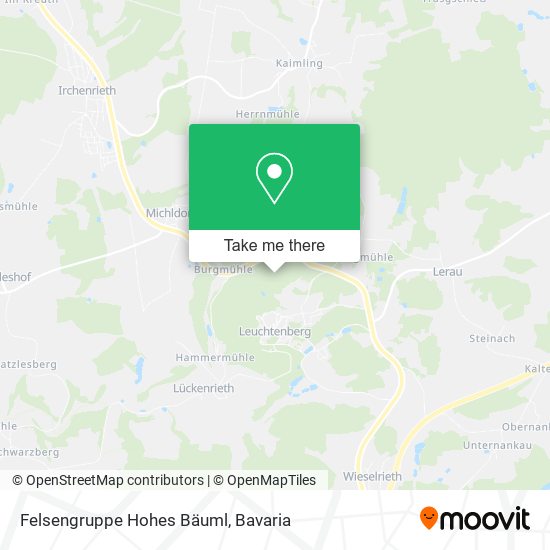 Карта Felsengruppe Hohes Bäuml
