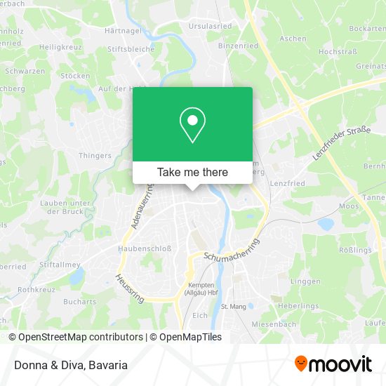 Donna & Diva map