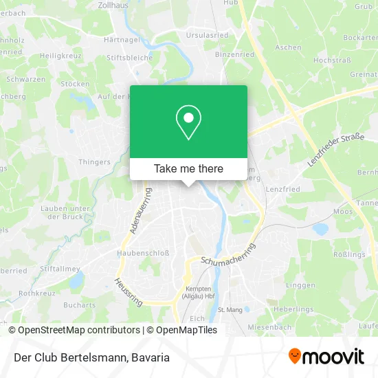 Карта Der Club Bertelsmann