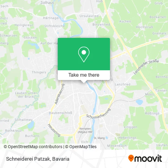 Карта Schneiderei Patzak