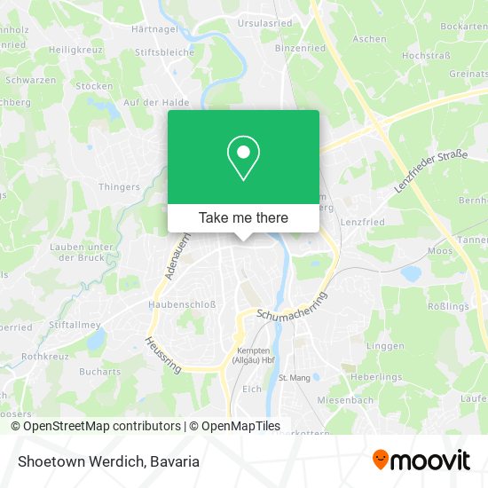Карта Shoetown Werdich