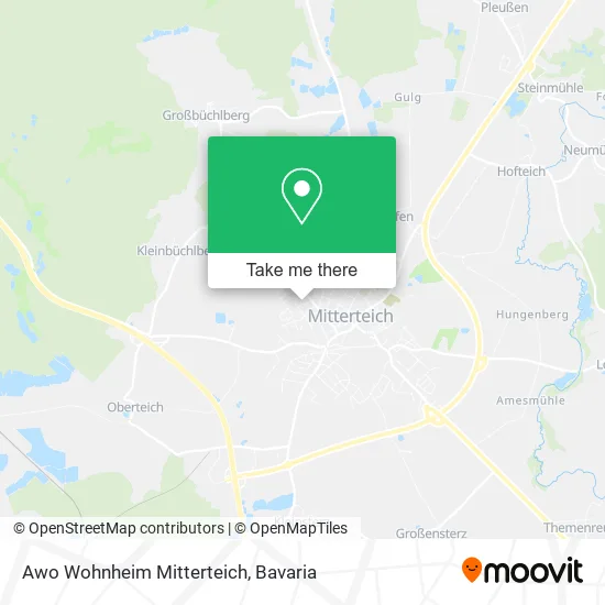 Карта Awo Wohnheim Mitterteich