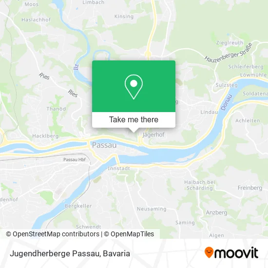 Карта Jugendherberge Passau