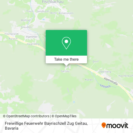 Карта Freiwillige Feuerwehr Bayrischzell Zug Geitau