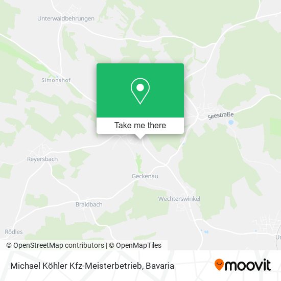 Michael Köhler Kfz-Meisterbetrieb map