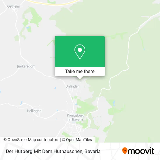 Карта Der Hutberg Mit Dem Huthäuschen