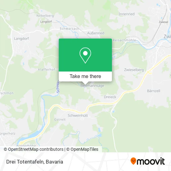 Карта Drei Totentafeln