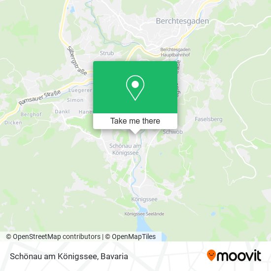 Schönau am Königssee map