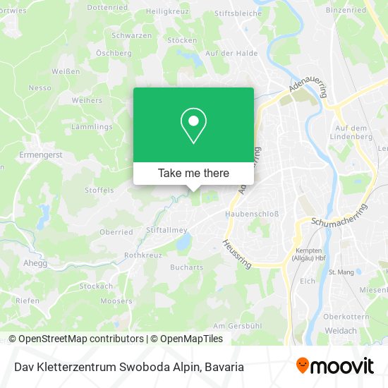 Dav Kletterzentrum Swoboda Alpin map