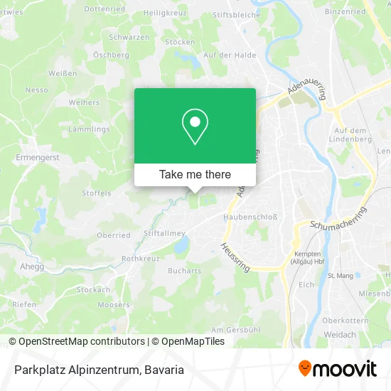 Карта Parkplatz Alpinzentrum