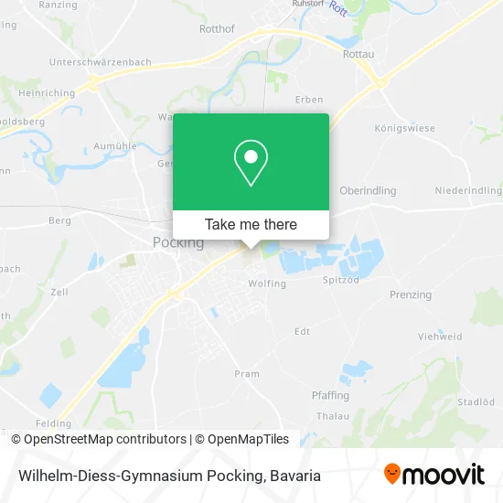 Wilhelm-Diess-Gymnasium Pocking map