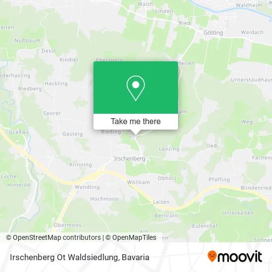 Карта Irschenberg Ot Waldsiedlung