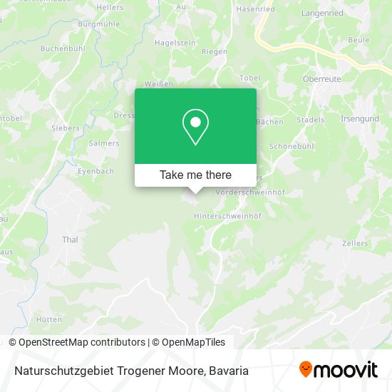 Naturschutzgebiet Trogener Moore map