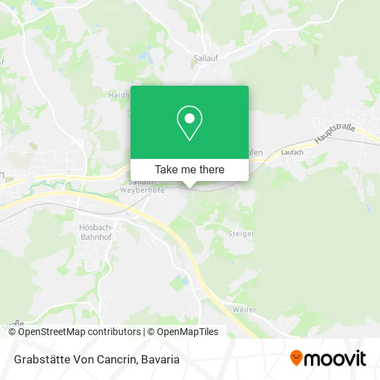 Карта Grabstätte Von Cancrin