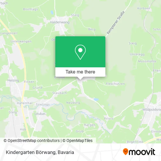 Карта Kindergarten Börwang