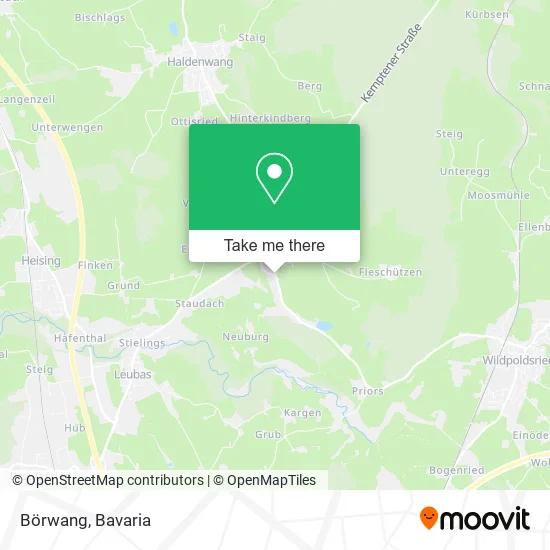 Карта Börwang