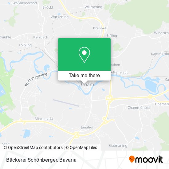 Bäckerei Schönberger map