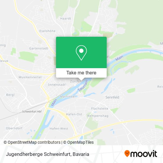 Jugendherberge Schweinfurt map