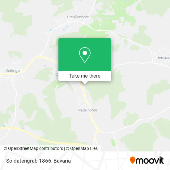 Карта Soldatengrab 1866