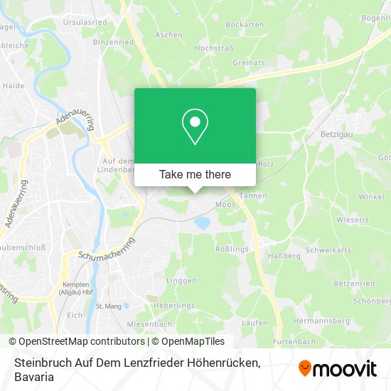 Steinbruch Auf Dem Lenzfrieder Höhenrücken map