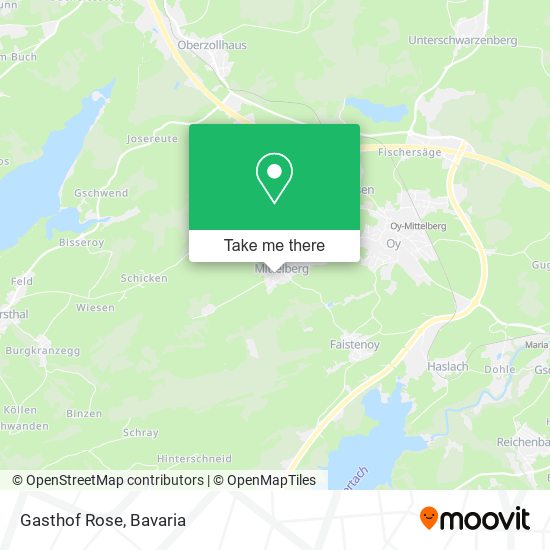 Gasthof Rose map