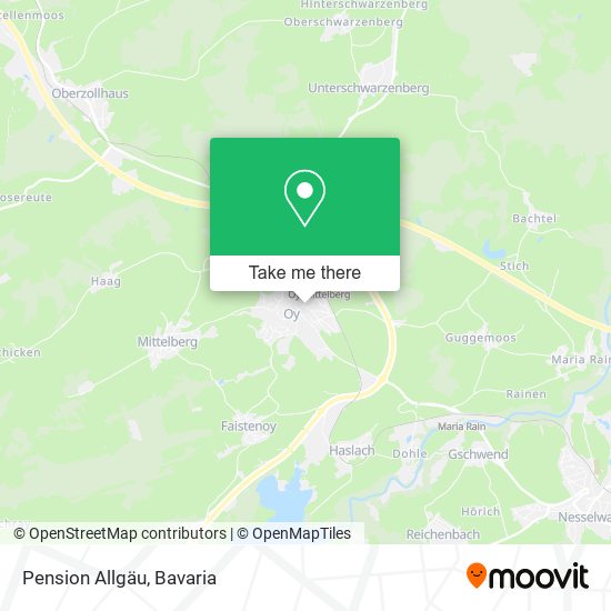 Pension Allgäu map