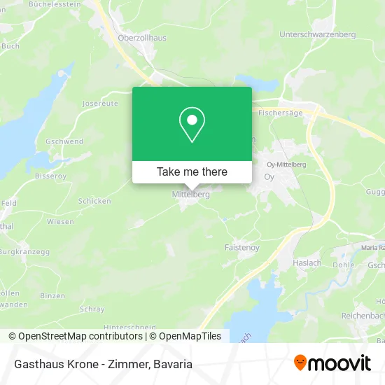 Карта Gasthaus Krone - Zimmer