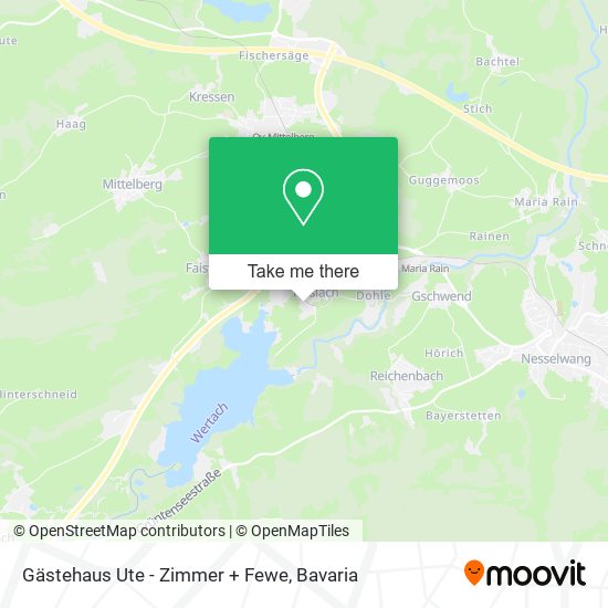 Gästehaus Ute - Zimmer + Fewe map