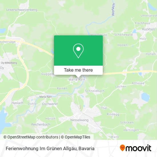 Карта Ferienwohnung Im Grünen Allgäu