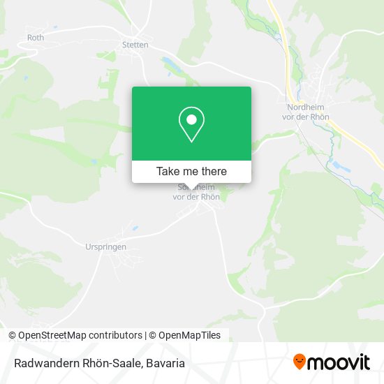 Radwandern Rhön-Saale map