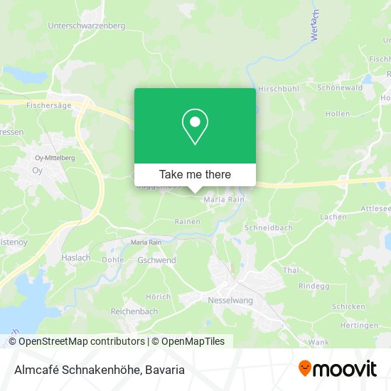 Almcafé Schnakenhöhe map