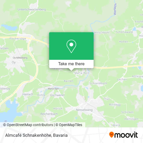 Карта Almcafé Schnakenhöhe