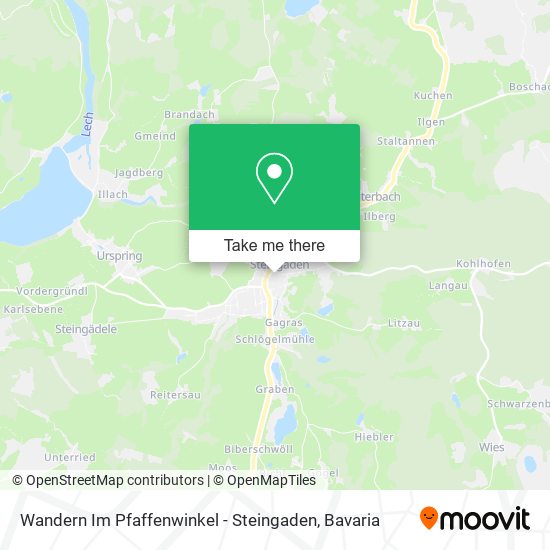 Wandern Im Pfaffenwinkel - Steingaden map