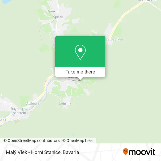 Карта Malý Vlek - Horní Stanice