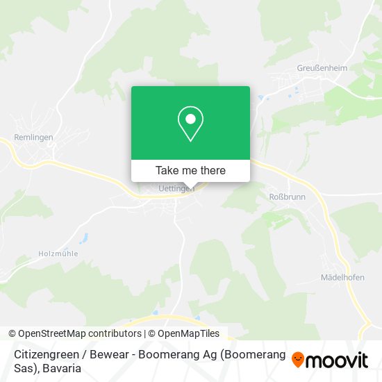 Citizengreen / Bewear - Boomerang Ag (Boomerang Sas) map