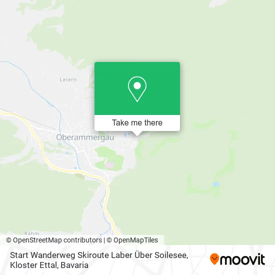 Карта Start Wanderweg Skiroute Laber Über Soilesee, Kloster Ettal