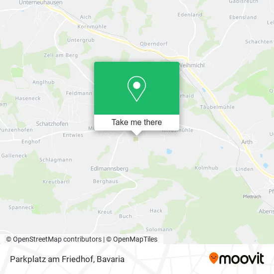 Карта Parkplatz am Friedhof