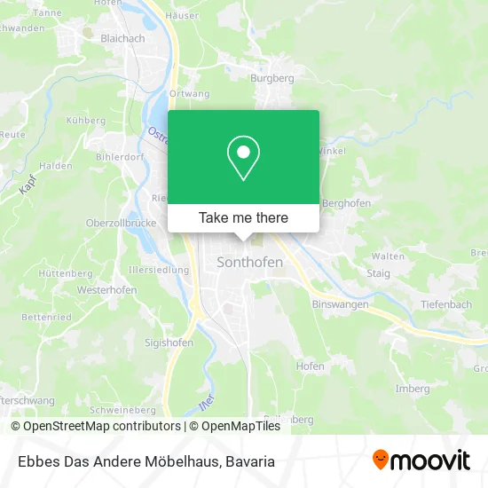 Карта Ebbes Das Andere Möbelhaus