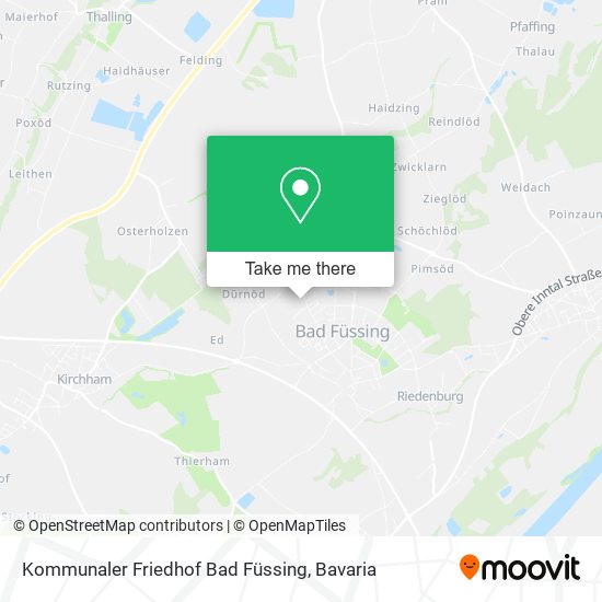 Карта Kommunaler Friedhof Bad Füssing