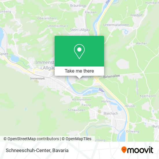 Schneeschuh-Center map