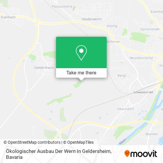 Ökologischer Ausbau Der Wern In Geldersheim map