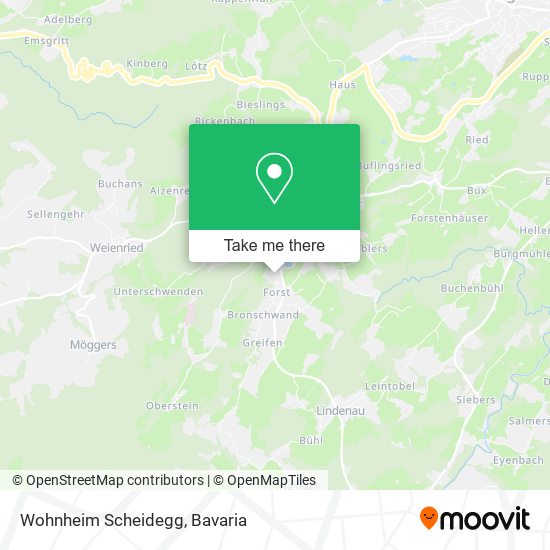 Карта Wohnheim Scheidegg