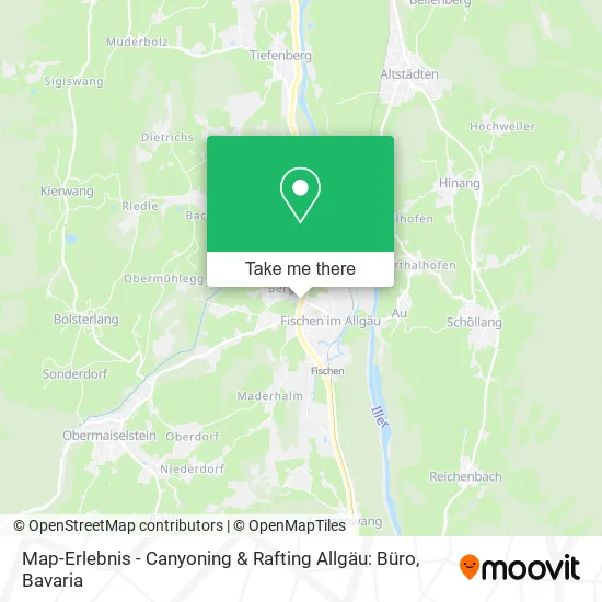 Карта Map-Erlebnis - Canyoning & Rafting Allgäu: Büro
